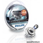 фото Лампа Philips H4(60/55)P43T-38+80% X-TREME P. 2шт