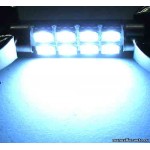 фото Светодиодная двухцокольная лампа 8 smd 41 мм