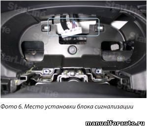 Блок сигнализации прячем за приборным щитком Hyundai Sonata