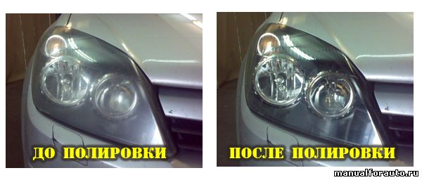 Полировка фар своими руками