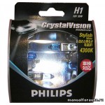фото Лампа Philips H1(55) P14.5S CRISTAL VISION 2шт